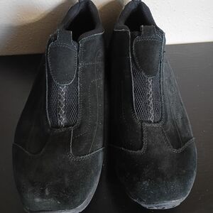 State Street Black Suede Slip-On Loafers Size 14